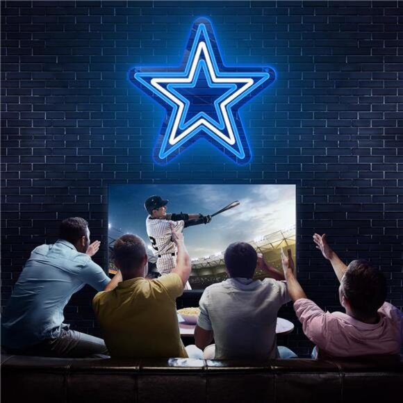 Dallas Cowboys Neon Sign NFL Football LED Wall Light Bar Man Cave Party Club NEW - Picture 5 of 7
